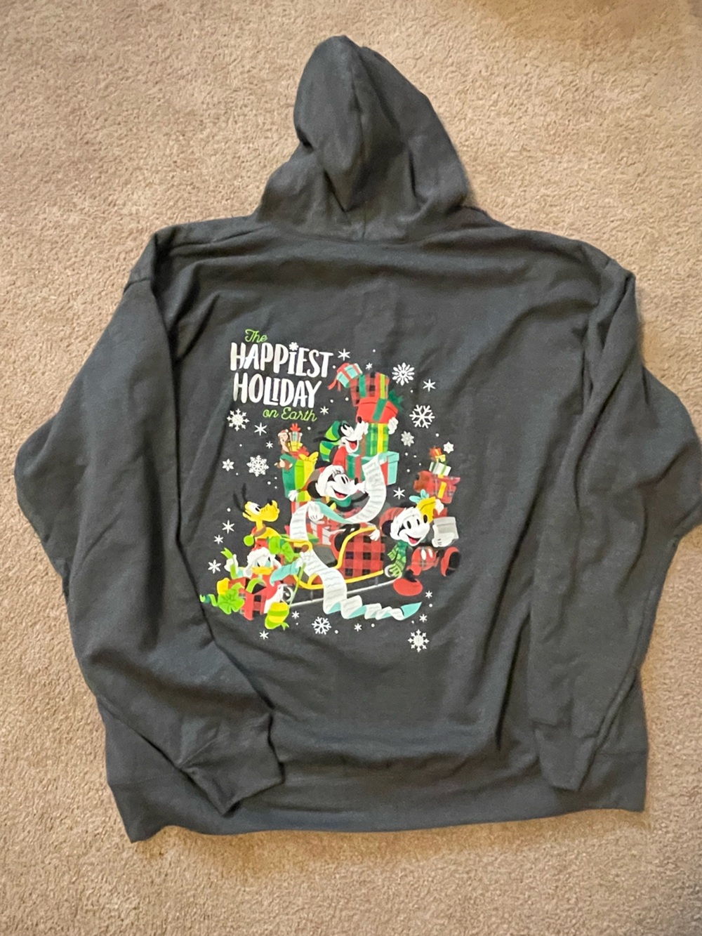 Disney Black Holiday Graphic Throw with Festive Characters